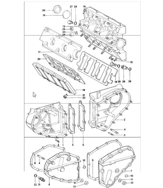 Diagram 103-05 Porsche Macan (95B) MK1 (2014-2018) Engine