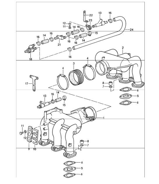 Diagram 107-10 Porsche Cayenne S/GTS 4.8L 2007>> Engine