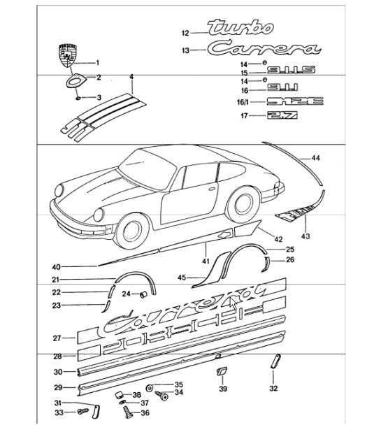 Diagram 810-00 Porsche Cayenne 9PA (955) 2003-2006 Body
