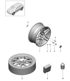 Wheels / Tyres 95B.1 Macan 2014-18