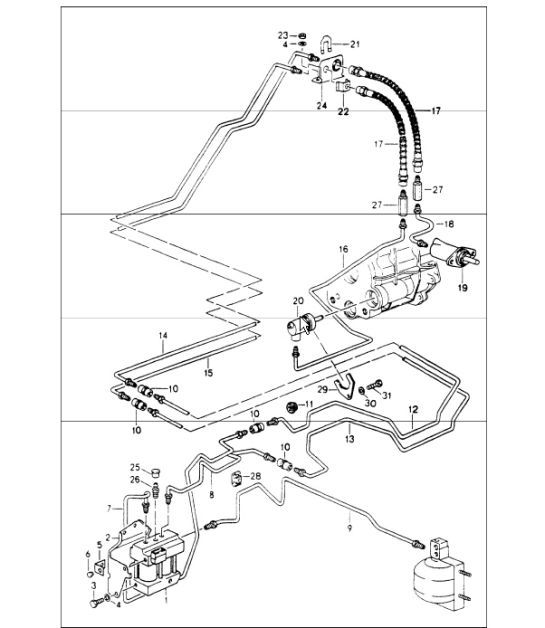 Diagram 305-15 Porsche Boxster 986/987/981 (1997-2016) Transmission
