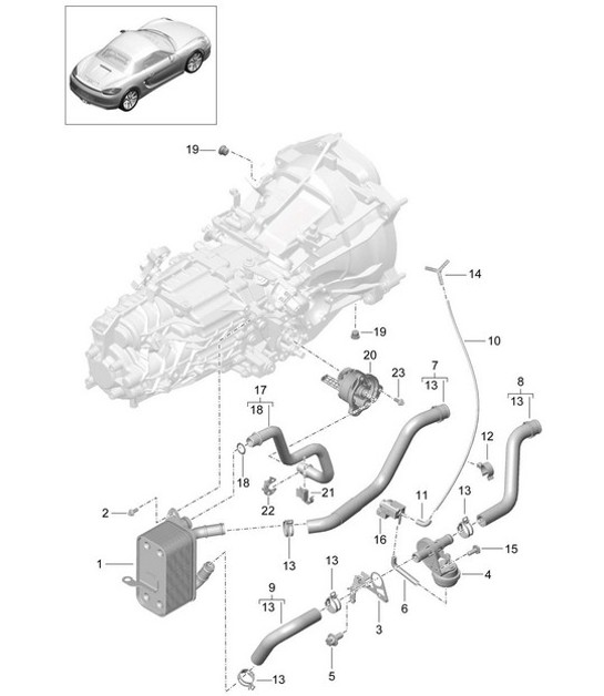 Diagram 302-020 Porsche Macan (95B) MK1 (2014-2018) Übertragung