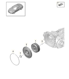 - PDK - Getriebe / Kupplung für Doppelkupplung / Getriebe (Modell: CG205,CG225) 981 Boxster / Boxster S 2012-16