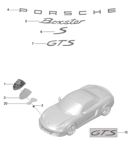 Diagram 810-000 Porsche Cayenne S V8 4.8L Petrol 400HP 