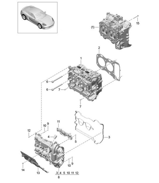Diagram 103-000 Porsche Panamera 971 MK2 (2021-2023) 