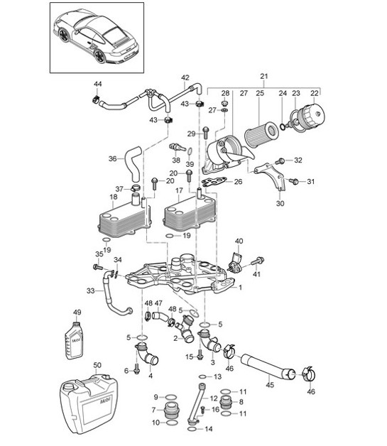 Diagram 104-015 Porsche Boxster 718 (982) 2017>> Engine