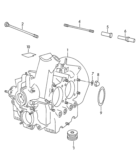 Diagram 101-05 Porsche Boxster 987 S 3.2/3.4L 2005-08/08 Engine