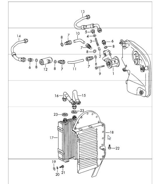 Diagram 104-05 Porsche Boxster T 718 2.0L PDK (300 Bhp) Engine