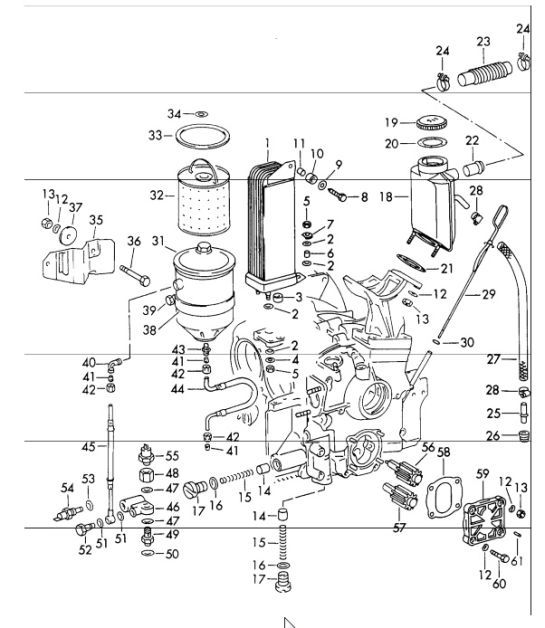 Diagram 104-10 Porsche 996 GT3 RS 2003-04 Engine