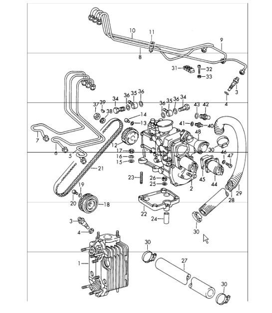 Diagram 107-20 Porsche Cayman 987C/981C (2005-2016) Engine