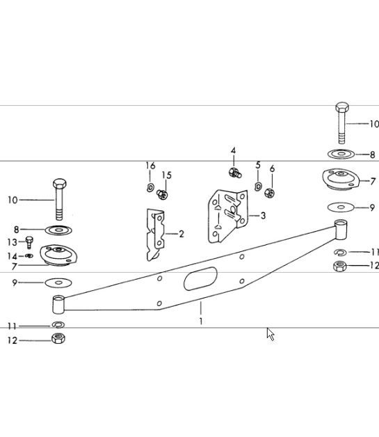 Diagram 109-05 Porsche Boxster 981 2.7L 2012-16 引擎