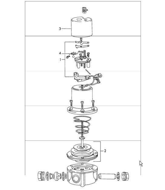 Diagram 201-20 Porsche Boxster 718 2.0L Manual (300 ch) Système de carburant, système d'échappement