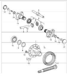 differential for 911 TU / 912 1968