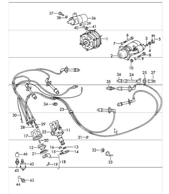 Diagram 901-00 Porsche Panamera 4 3.0L Turbocharged V6 Sport Turismo 