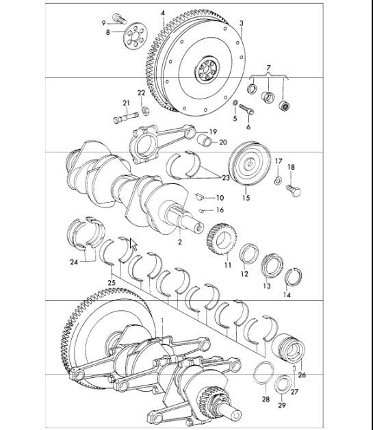Diagram 102-00 Porsche Cayenne S V6 3.0L Hybrid 380HP Engine