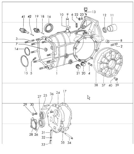 Diagram 307-00 Porsche Cayenne Turbo / Turbo S 4.8L 2007>> Trasmissione