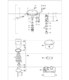 Repair material for heater - WEBASTO - metering, fuel pump, ignition spark transmitter, resistor 911 1970-73