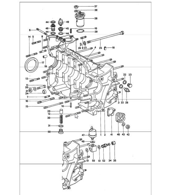 Diagram 101-10 Porsche 991 Carrera 2 3.0L (370 CV) Motor