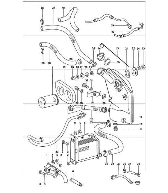 Diagram 104-00 Porsche Caimán T 718 2.0L Manual (300 CV) Motor