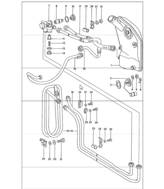 Diagram 104-05 Porsche Cayman GTS 718 4.0L PDK (400 PS) Motor