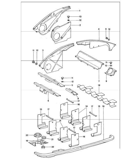 Diagram 105-10 Porsche Cayenne S V8 4.8L Benzine 400 pk Motor