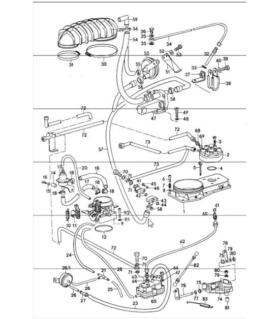 Diagram 107-05 Porsche 997 (911) MK1 2005-2008 Motor