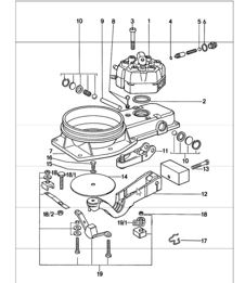 Mixture control unit, single parts 911 1974-77