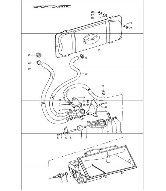 Diagram 107-30 Porsche Boxster 718 (982) 2017>> Engine