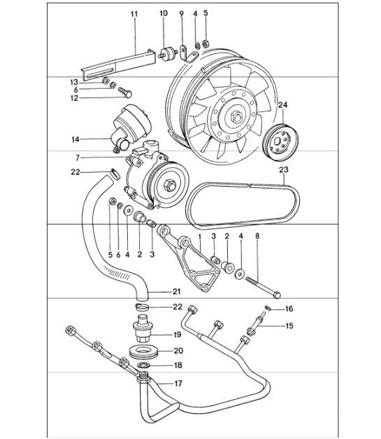 Diagram 108-00 Porsche Macan S Benzine 3.0L V6 340 pk Motor