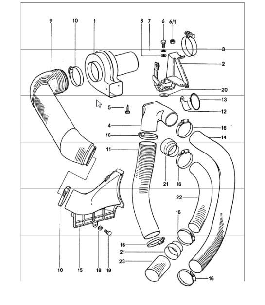 Diagram 108-10 Porsche Panamera S V6 Turbo 3.0L 2WD Executive 