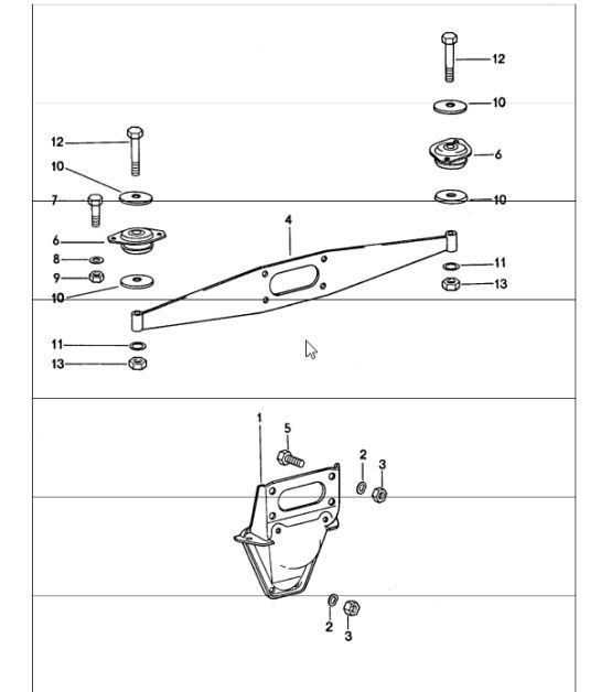 Diagram 109-00 Porsche Boxster T 718 2.0L Schaltgetriebe (300 PS) Motor