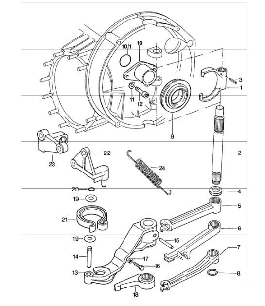 Diagram 301-05 Porsche Cayman S 718 2.5L PDK (350Bhp) Transmission