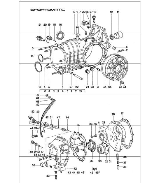 Diagram 308-00 Porsche 卡宴 Coupe S V6 2.9L 汽油 440Hp 