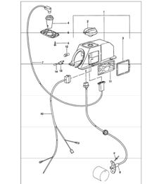 Control mechanism for heating 911 1974-77