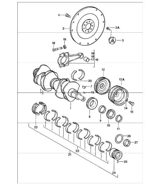 Diagram 102-00 Porsche Boxster 718 (982) 2017>> Engine