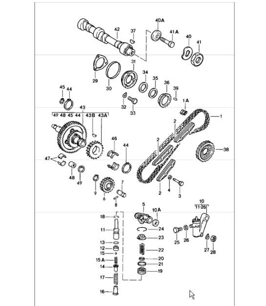 Diagram 103-15 Porsche  