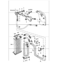 engine lubrication radiator coil 911 1978-83