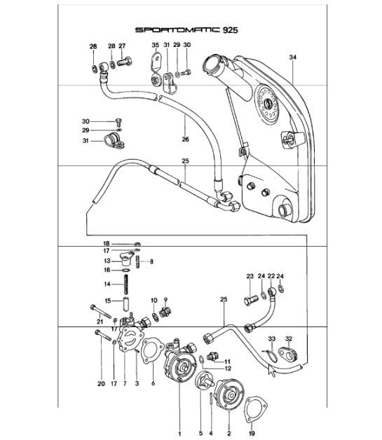 Diagram 104-10 Porsche 开曼 S 3.4L 981 2013-16 引擎