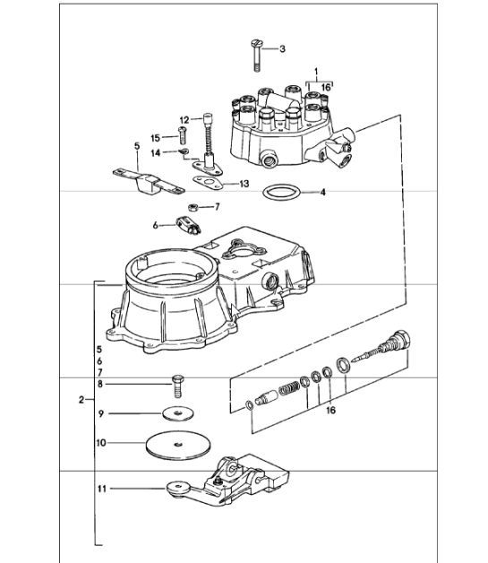 Diagram 107-05 Porsche Boxster T 718 2.0L PDK (300 PS) Motor
