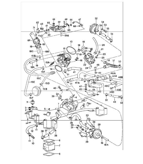 Diagram 107-20 Porsche Cayman 718 2.0L Manual (300Bhp) Motore