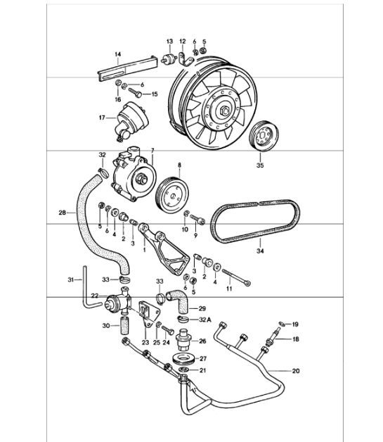 Diagram 108-00 Porsche 997 (911) MK2 2009-2012 Motor