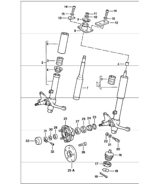 shock absorber strut 911 1978-83 - Porsche Parts Diagrams | Design 911