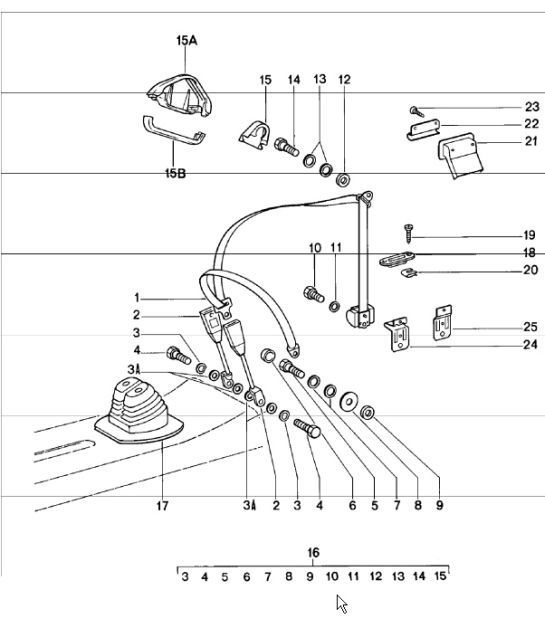 Diagram 812-00 Porsche Cayman 718 2.0L PDK (300 ch) Carrosserie