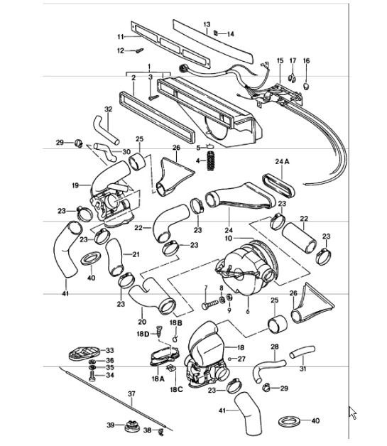 Diagram 813-00 Porsche 992 Carrera 2S 敞篷车 3.0L 