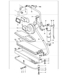 condensor koudemiddelleiding accessoires en andere voorzijde 911 1978-83