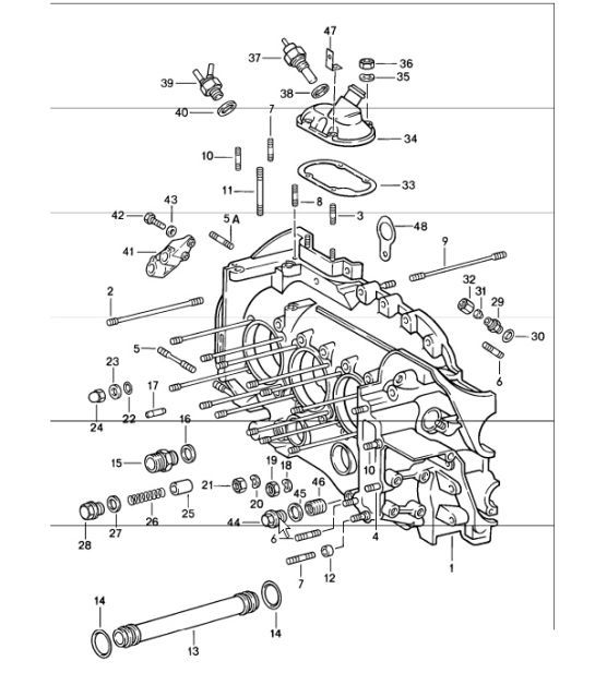 Diagram 101-05 Porsche Panamera Turbo V8 4.0L 4WD Executive 