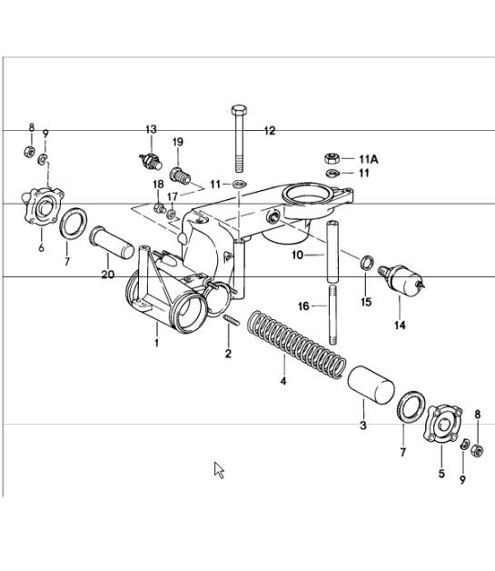 Diagram 107-30 Porsche Boxster GTS 718 4.0L Manual (400 pk) Motor