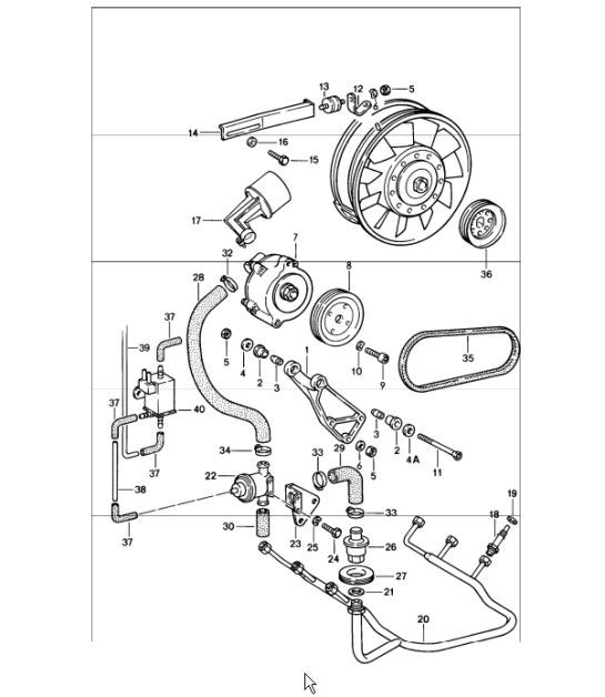 Diagram 108-00 Porsche Cayman 2.9L 987C MKII 2009-12 引擎