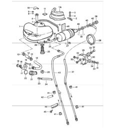 Fuel system front 911 1984-86