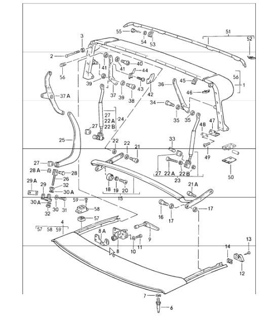 Diagram 811-12 Porsche Cayman 718 2.0L Manual (300Bhp) Carrocería
